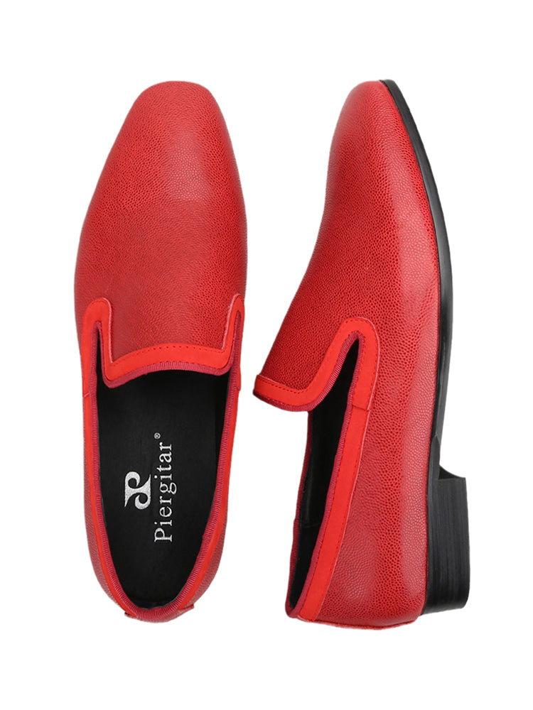 European and American trendy men's genuine leather loafers for banquets and parties, low-cut shoes, hairstylists' favorite slip-on trendy shoes