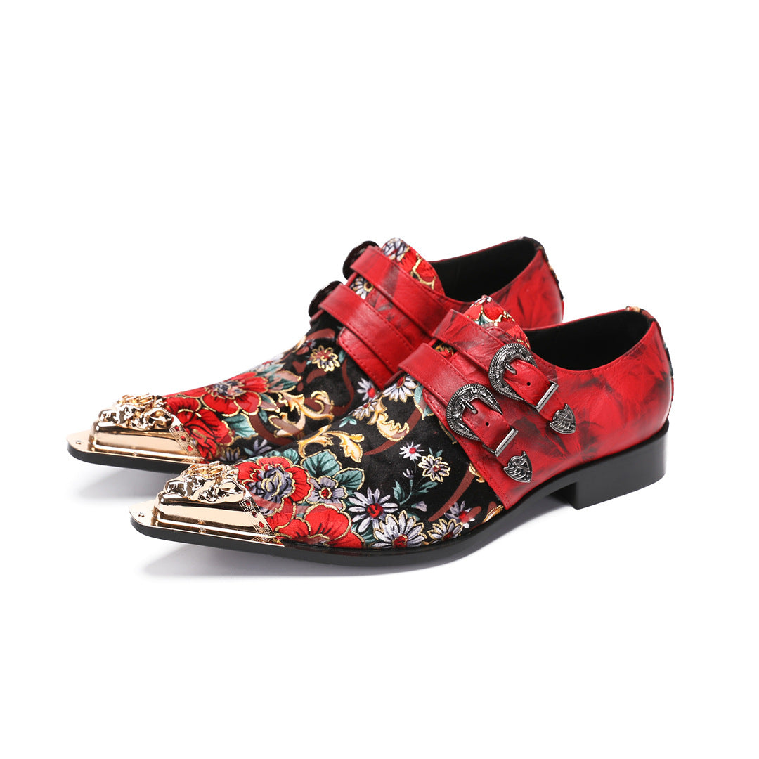 Men's Leather Formal Shoes – Retro, British Style – Style 591