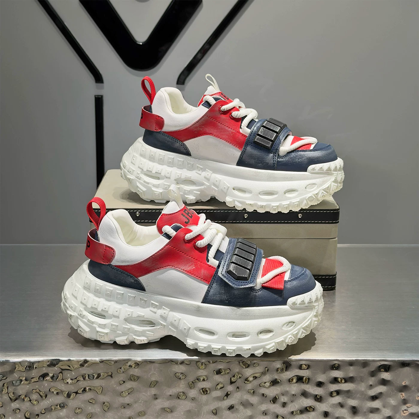 Men's Height-Increasing Platform Trendy Chunky Dad Sneakers