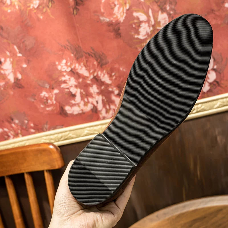 Men's Genuine Leather Loafers, Breathable, Suede