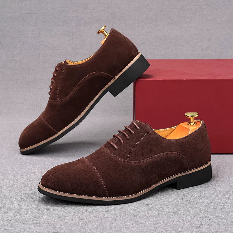 Men's Derby Shoes, Height Increasing, Pointed Toe