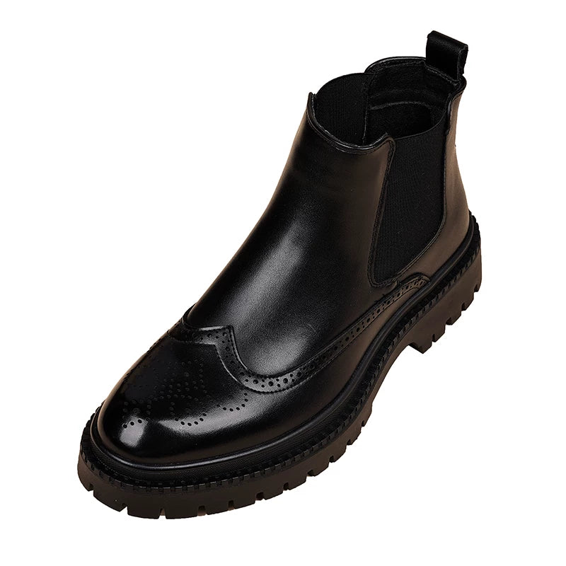 Men's Martin Boots, Height Increasing, Slip-On