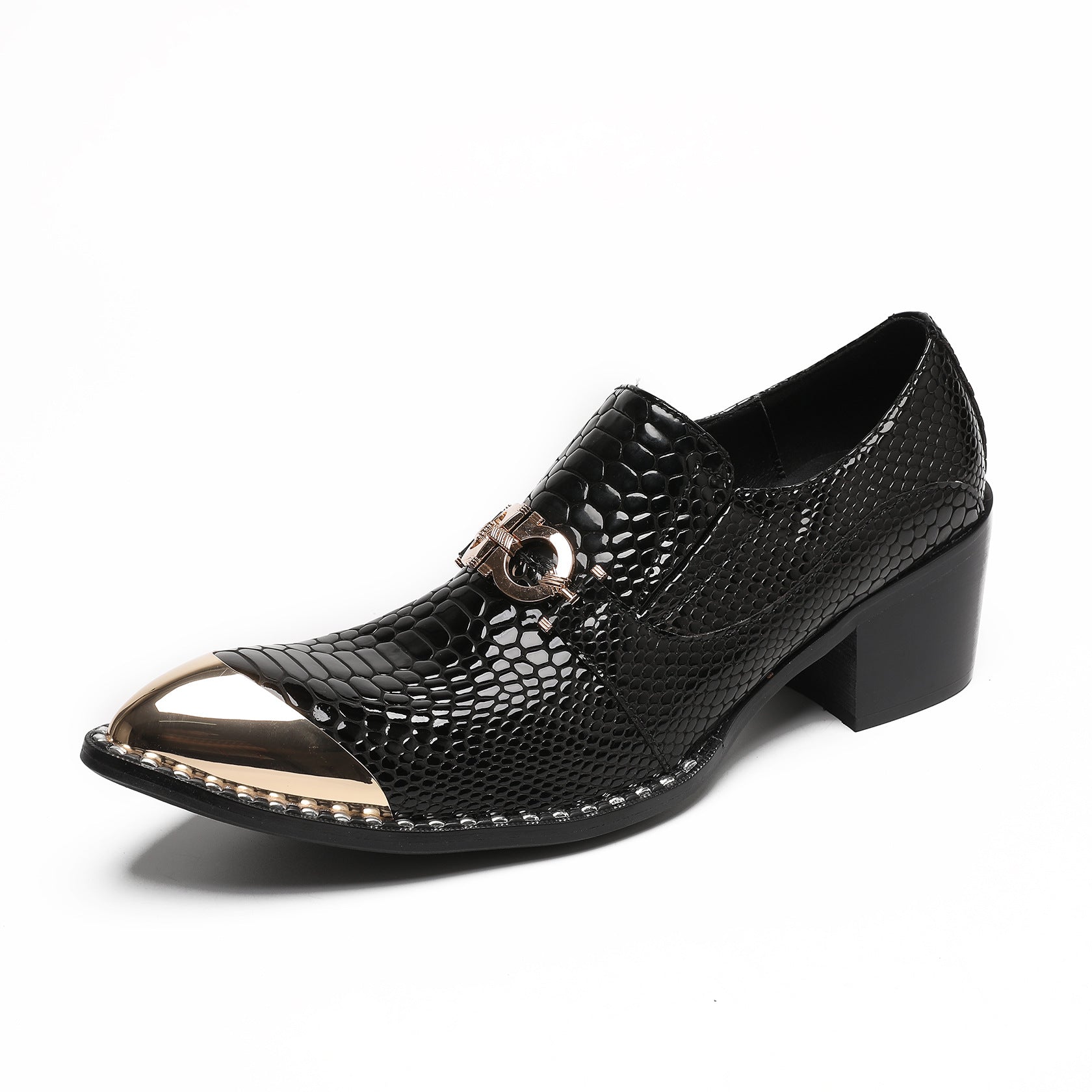 Men's Black Genuine Leather Shoes – Business, Wedding