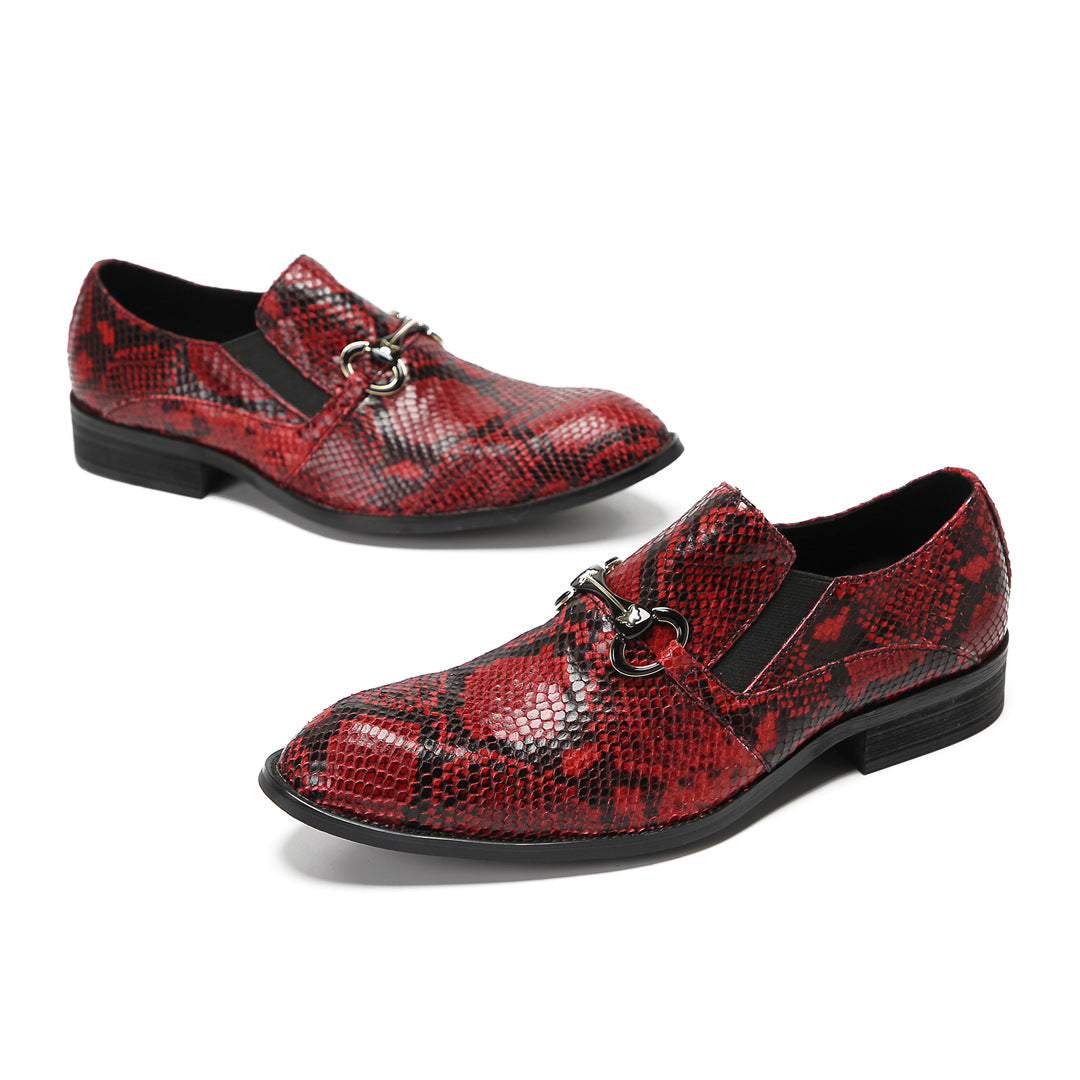 Men's Leather Loafers – Pointed Toe, British Style – Style 87