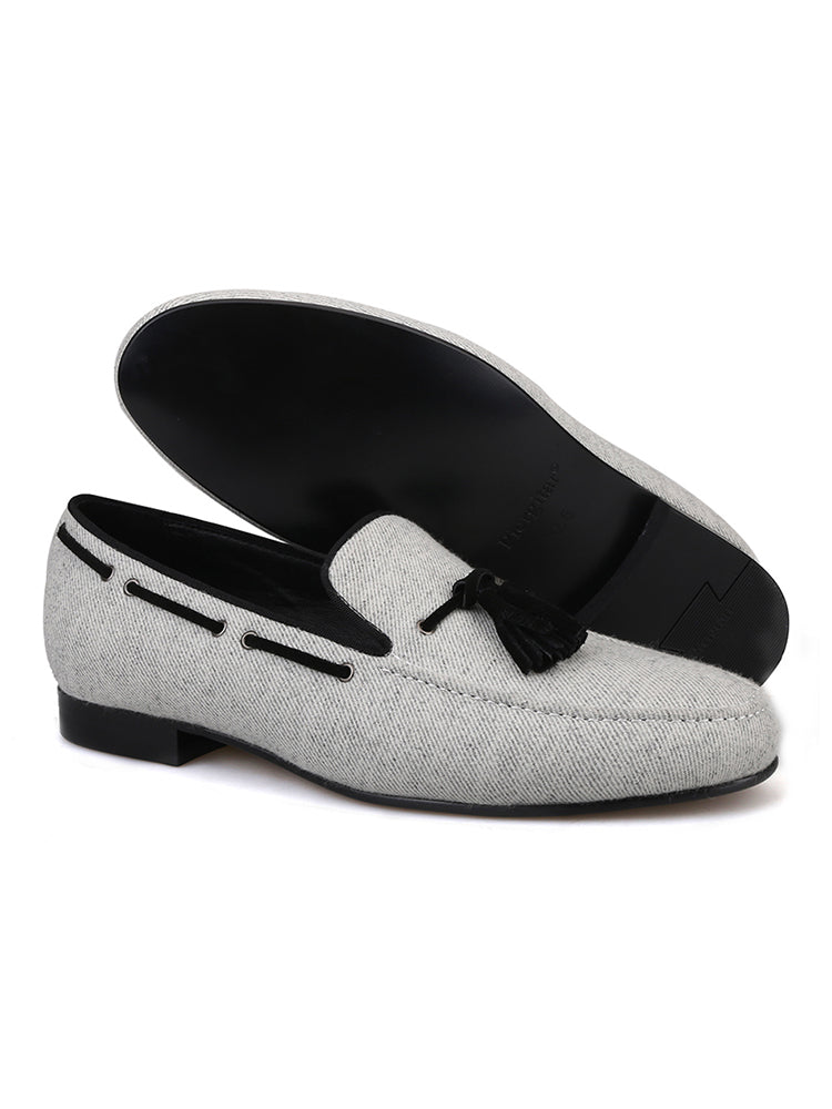New imported velvet tassel loafers of the same style as the big brand British style men's single shoes banquet shoes large size smoking shoes