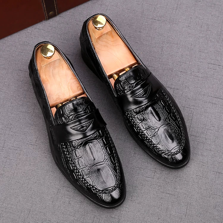 Men's Loafers, Height Increasing, Pointed Toe