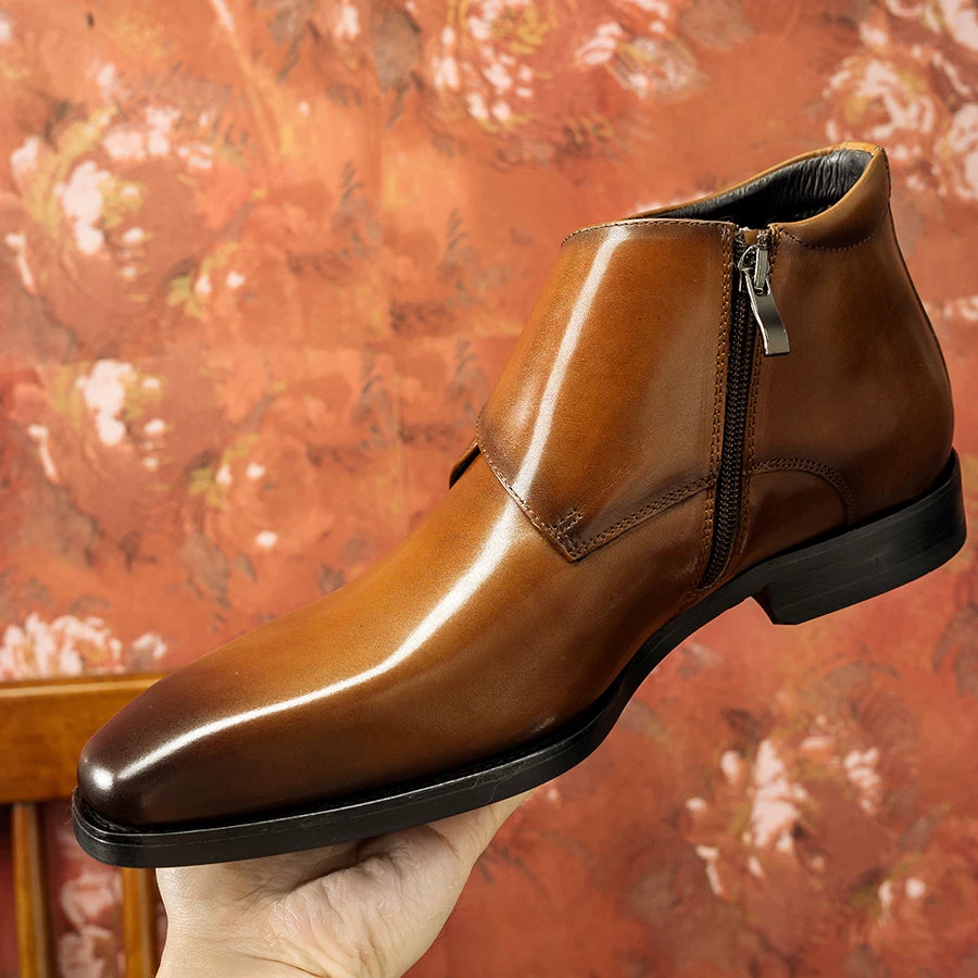 Men's Genuine Leather Martin Boots, Business, Formal