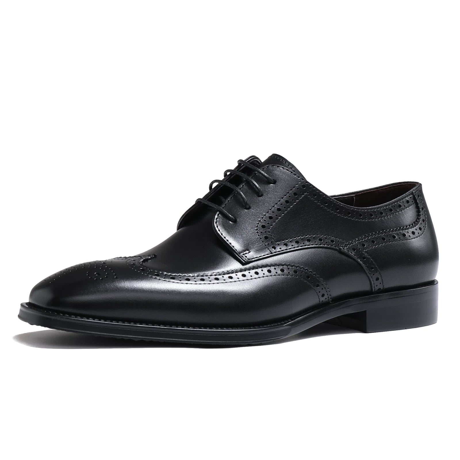 Men's Genuine Leather Derby Shoes, Breathable, Handmade