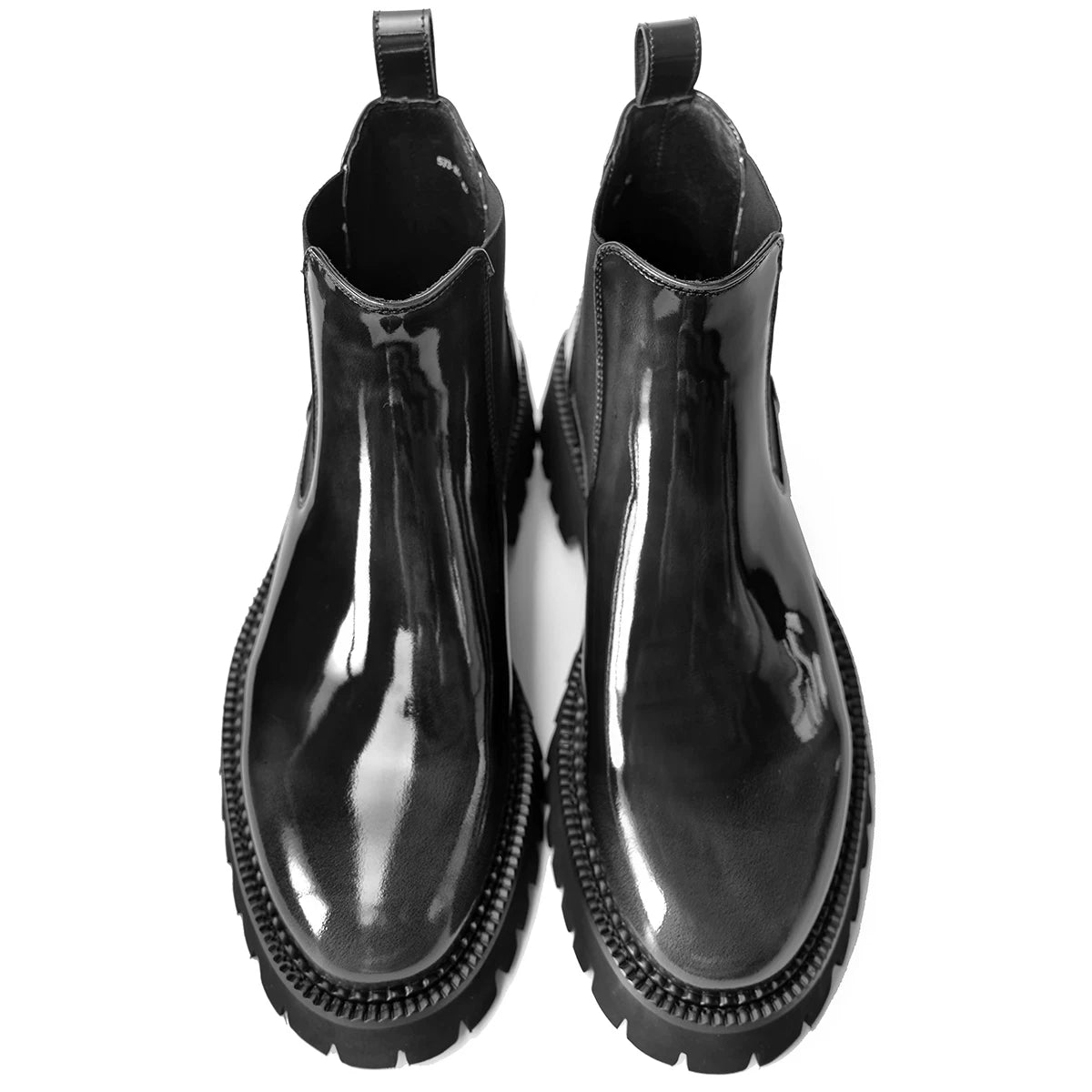 Men's Genuine Leather Martin Boots, Height Increasing, Thick Sole