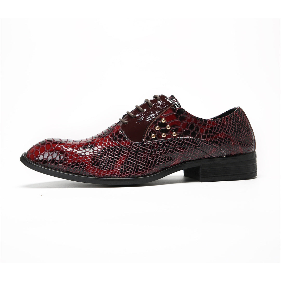 Men's Leather Oxford Formal Shoes – Pointed Toe, Business – Style 35