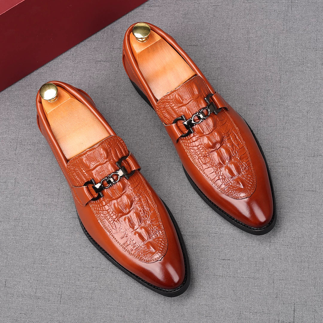 Men's Derby Shoes, Height Increasing, Pointed Toe