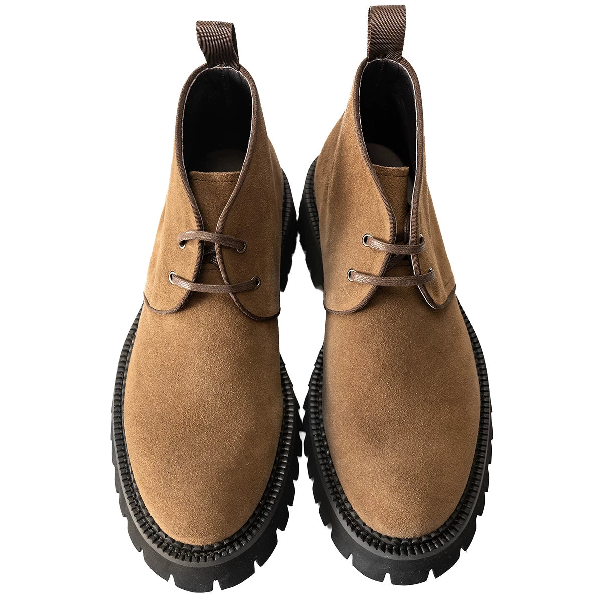 Men's Genuine Leather Martin Boots, Height Increasing, Thick Sole