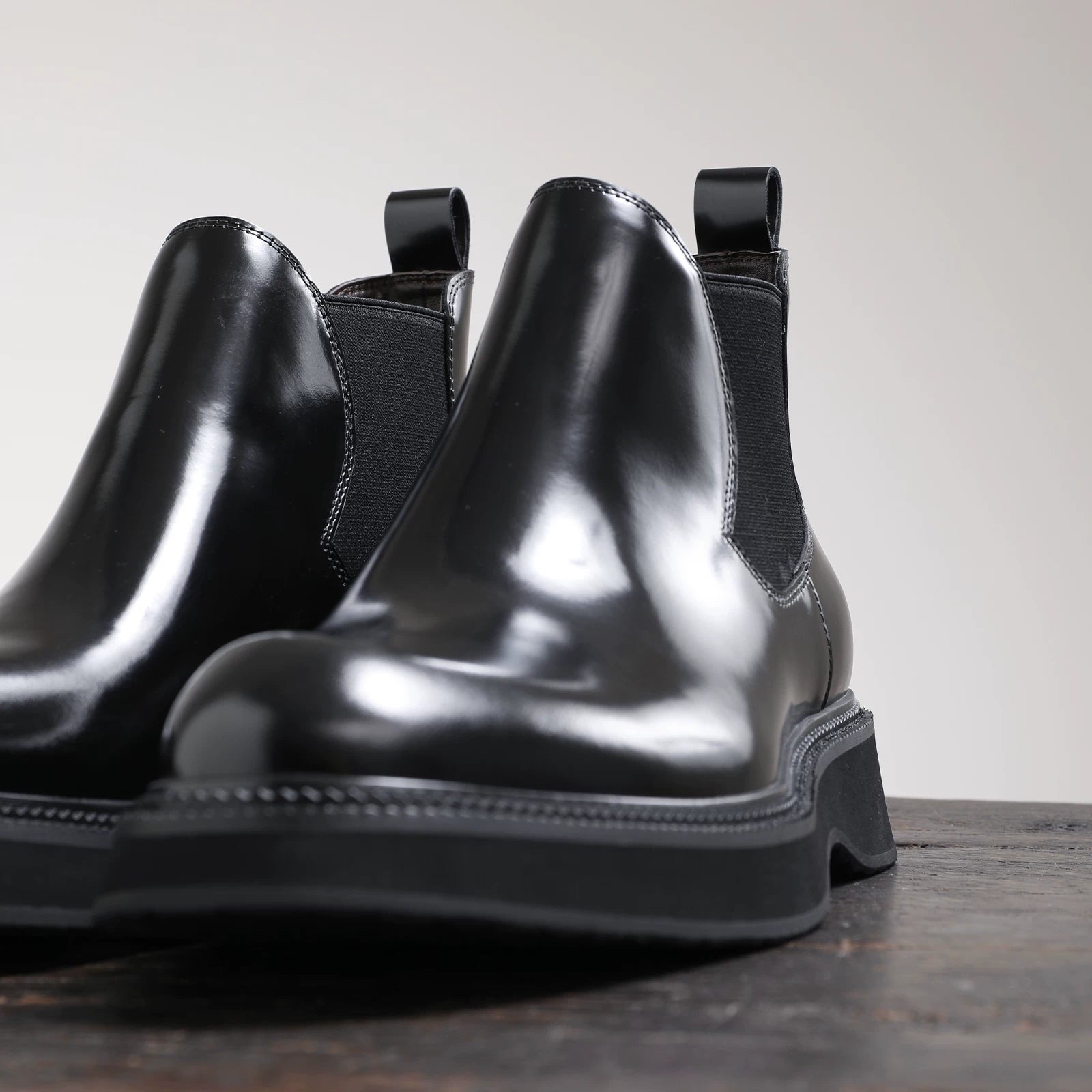 Men's Genuine Leather Martin Boots, Thick Sole, Round Toe