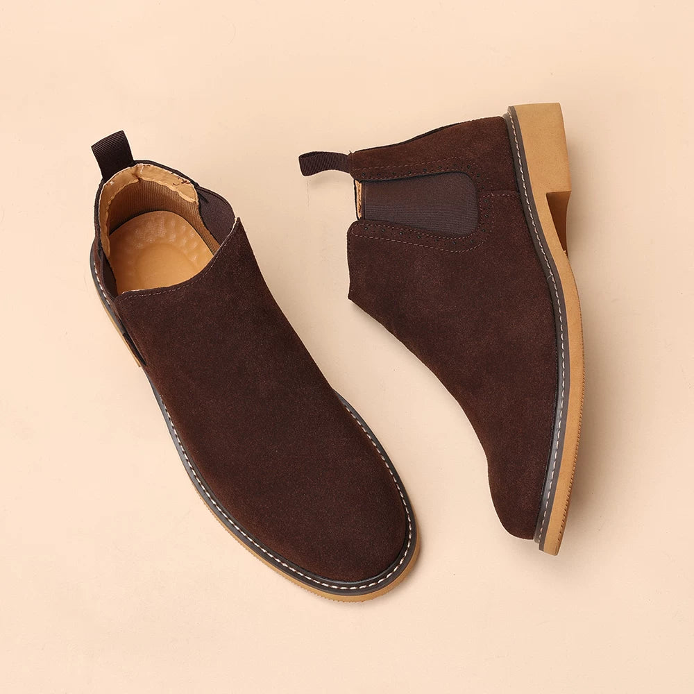 Men's Suede Martin Boots, British Style, Business