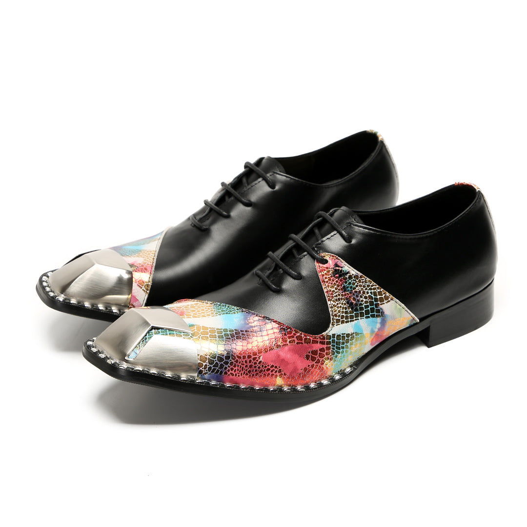 Men's Leather Oxford Formal Shoes – Pointed Toe, Business – Style 27