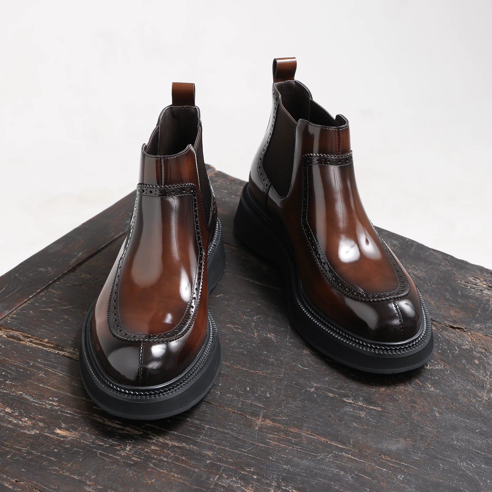 Men's Genuine Leather Martin Boots, Handmade, British Style