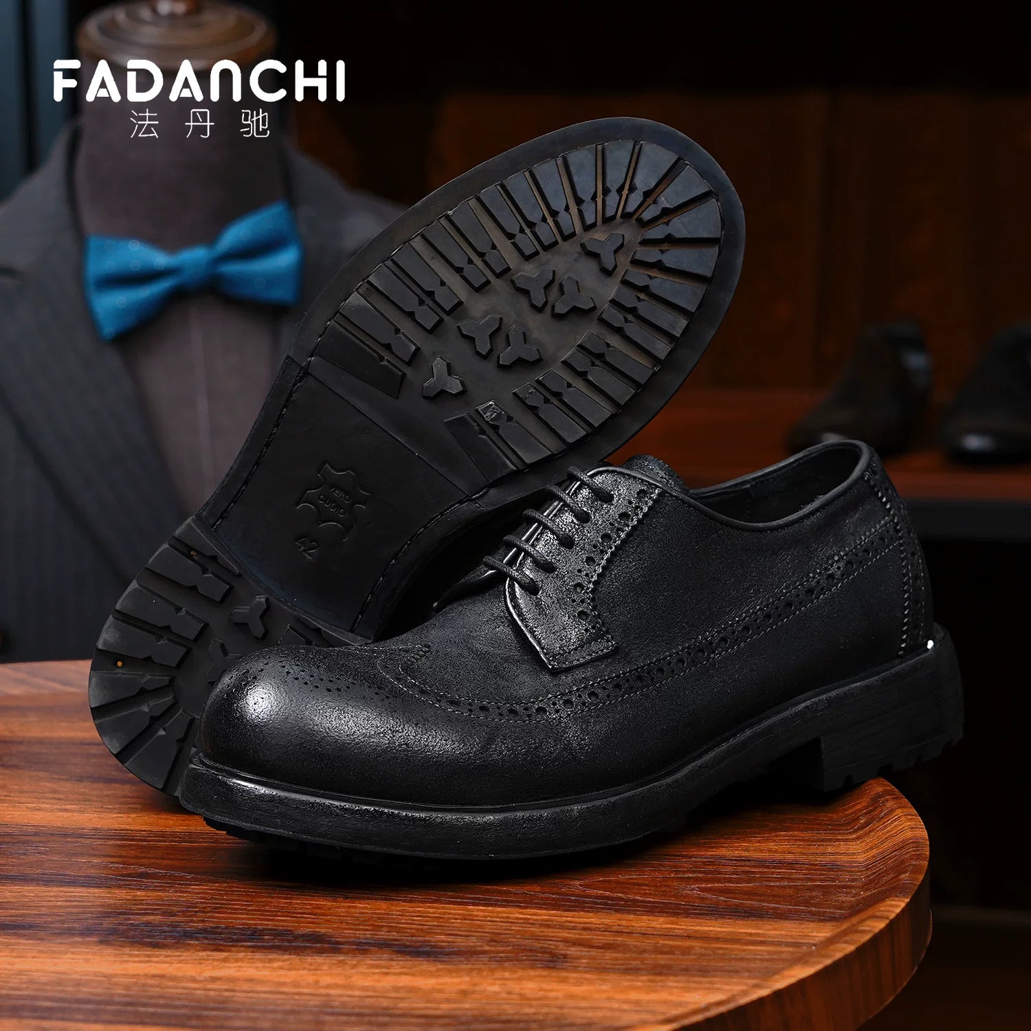 Men's Genuine Leather Leather Shoes, Handmade, Business