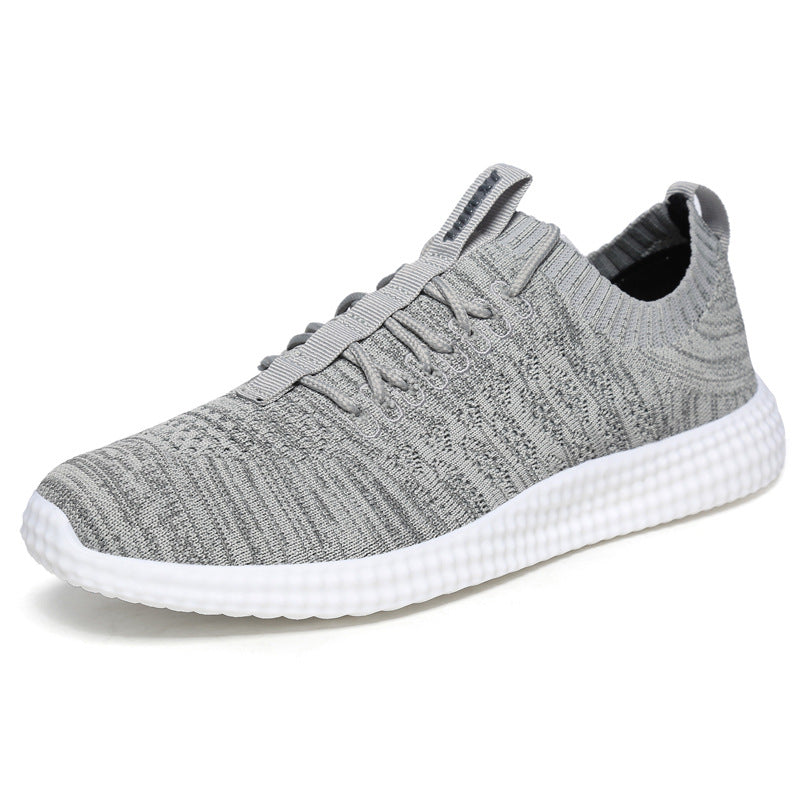 Men's Gray Sneakers, Woven