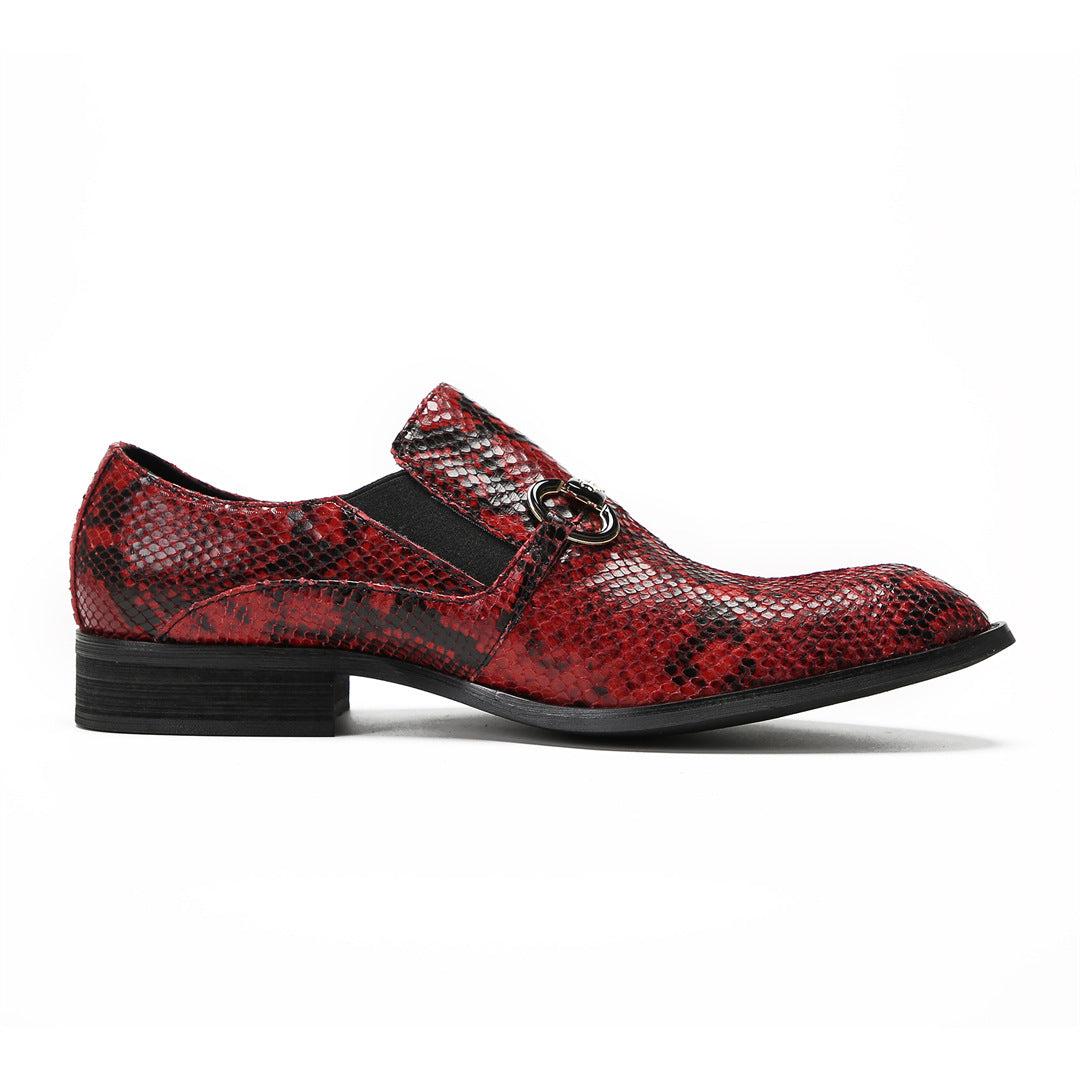 Men's Leather Loafers – Pointed Toe, British Style – Style 87