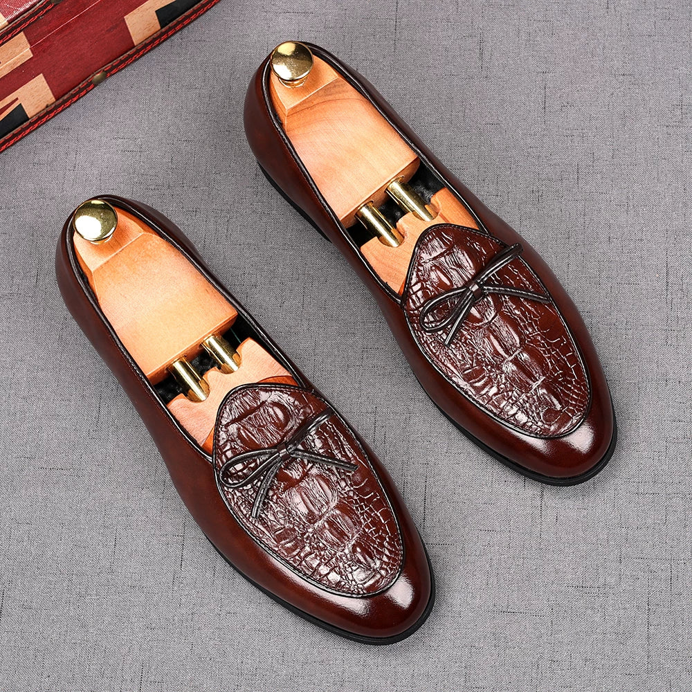 Men's Brown Loafers, Breathable, Slip-On