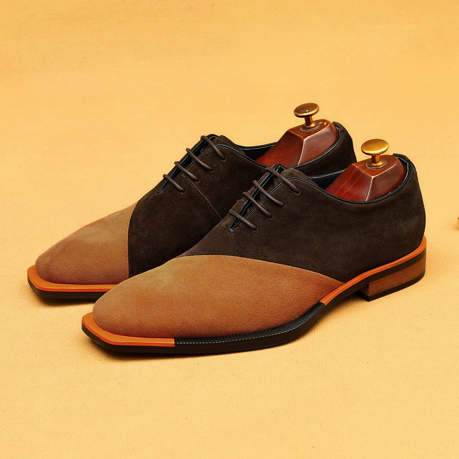 Men's Genuine Leather Oxford Shoes, Suede, Business