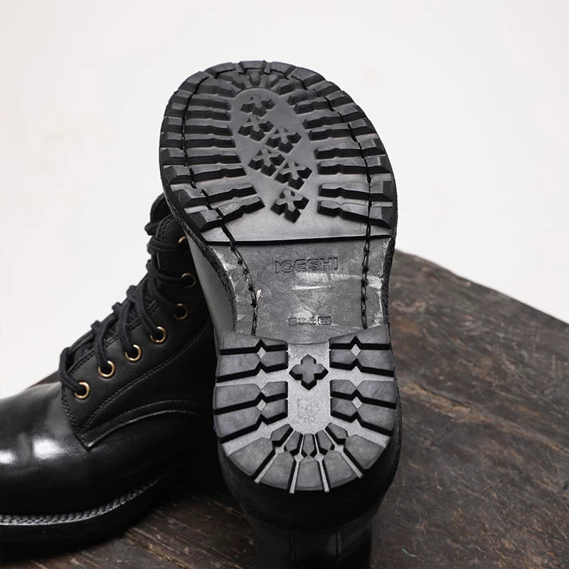 Men's Martin Boots, Thick Sole, Handmade