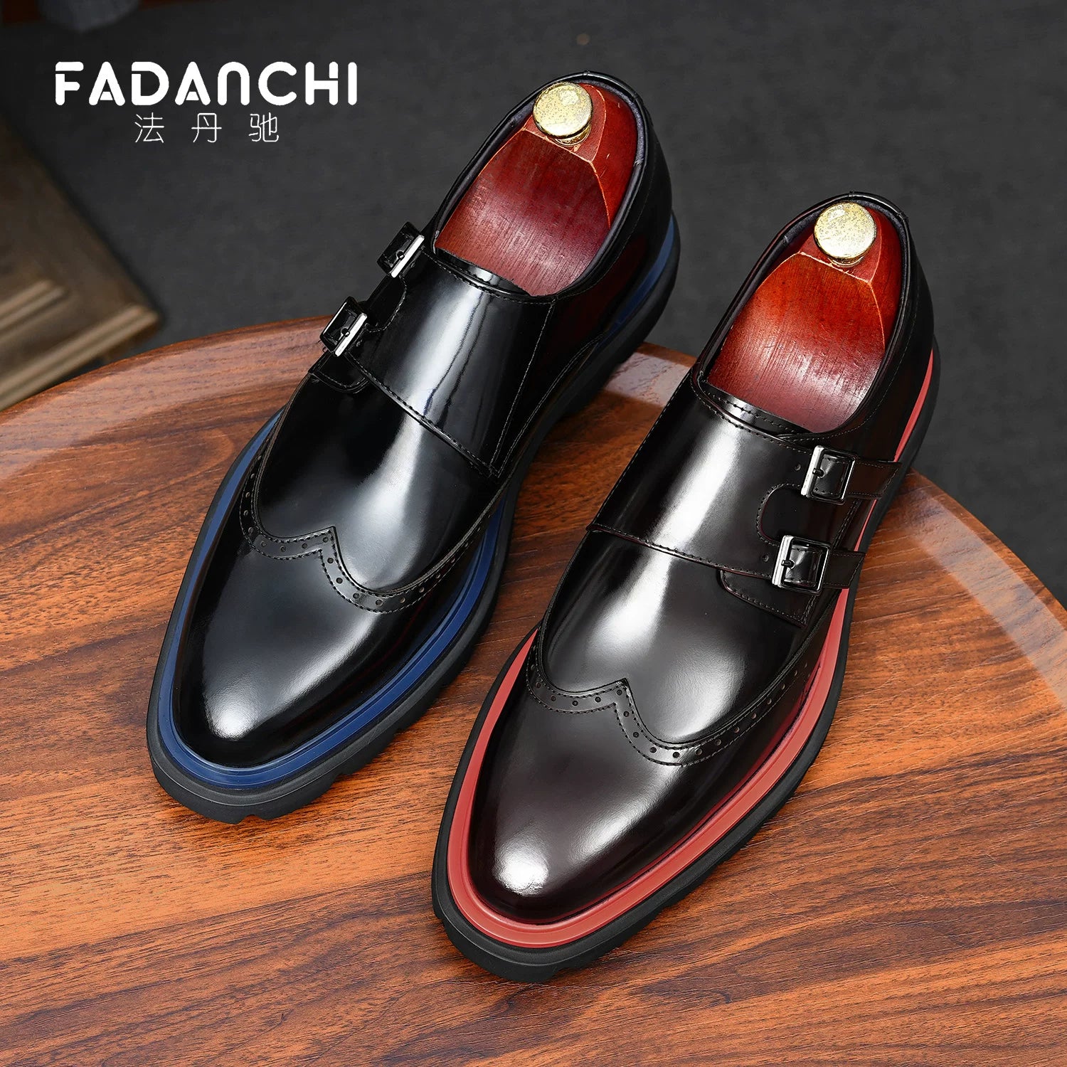 Men's Patent Leather Leather Shoes, Glossy, Business