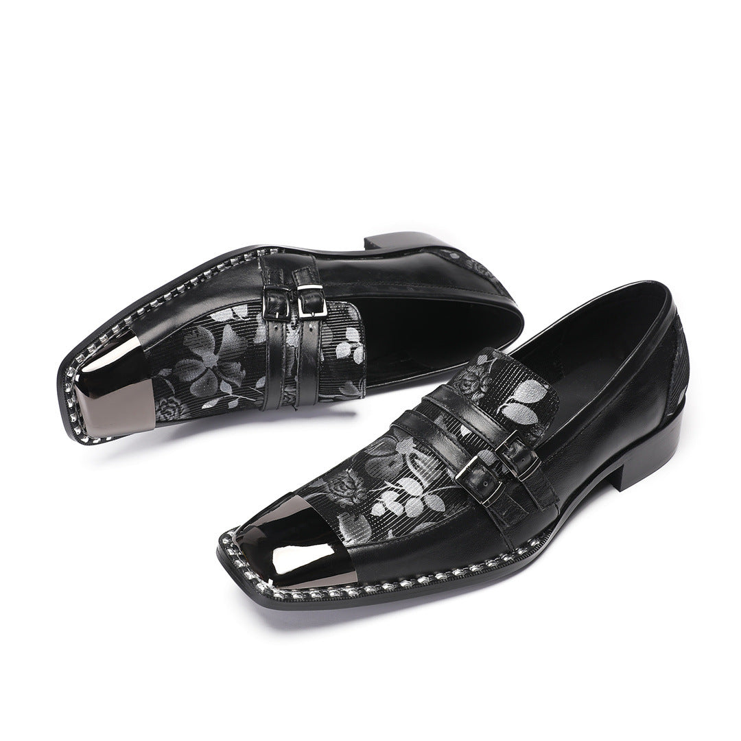 Men's Black Leather Dress Shoes – Business, Wedding – Style 59
