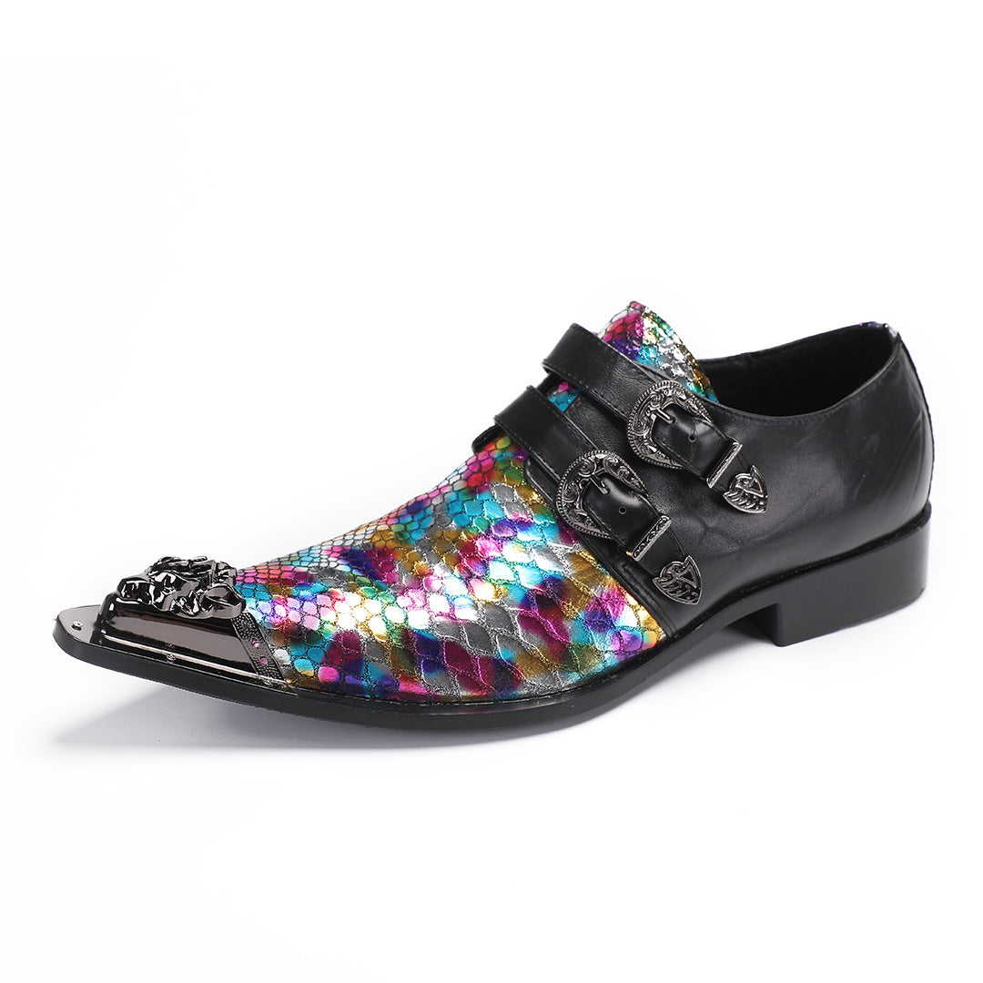 Men's Leather Derby Formal Shoes – Business, Wedding – Style 34