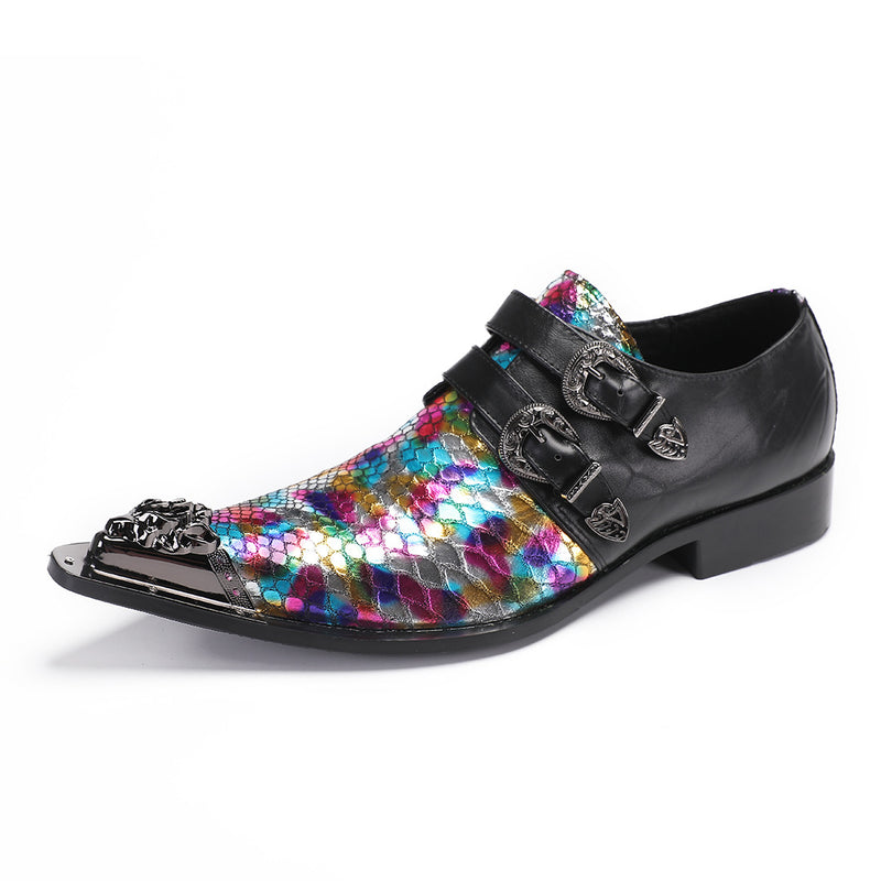 Men's Leather Derby Formal Shoes, Business, Wedding, Style 34