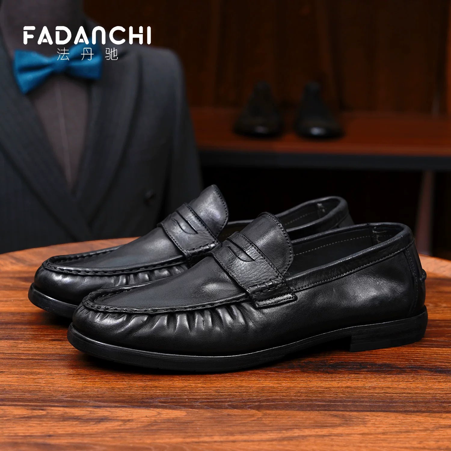 Men's Genuine Leather Loafers, Breathable, Handmade