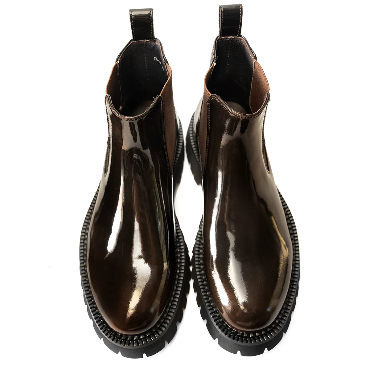 Men's Genuine Leather Martin Boots, Height Increasing, Thick Sole