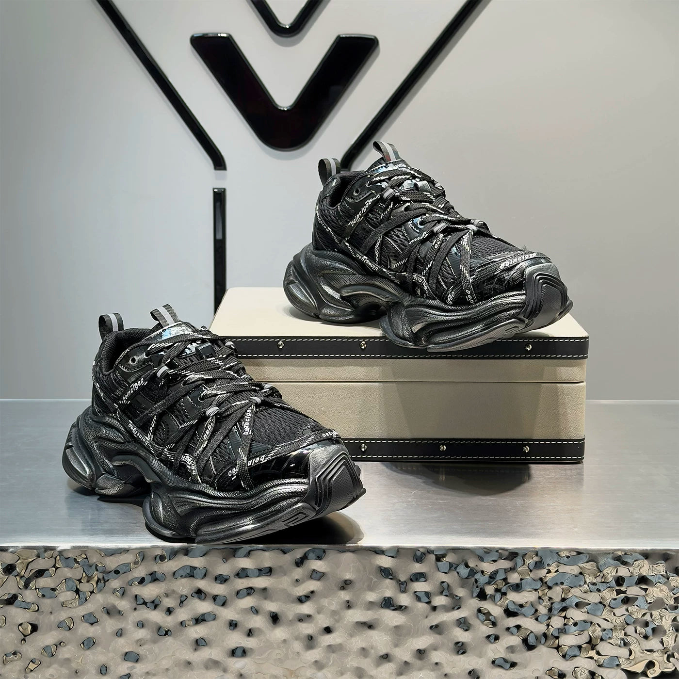 Men's Hidden-Wedge Platform Chunky Dad Sneakers 2026 New