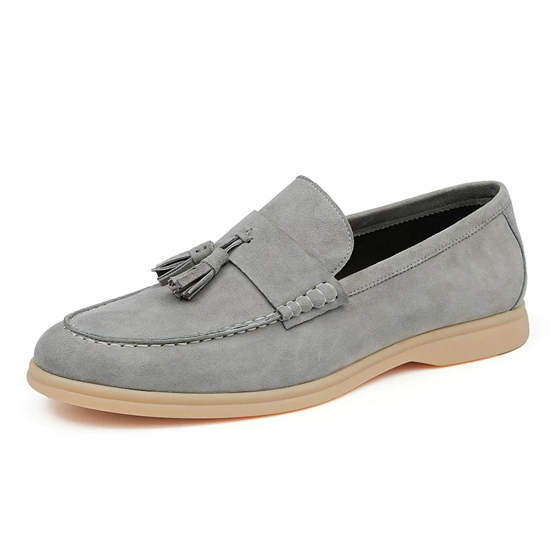 Men's Genuine Leather Loafers, Slip-On, Soft Sole