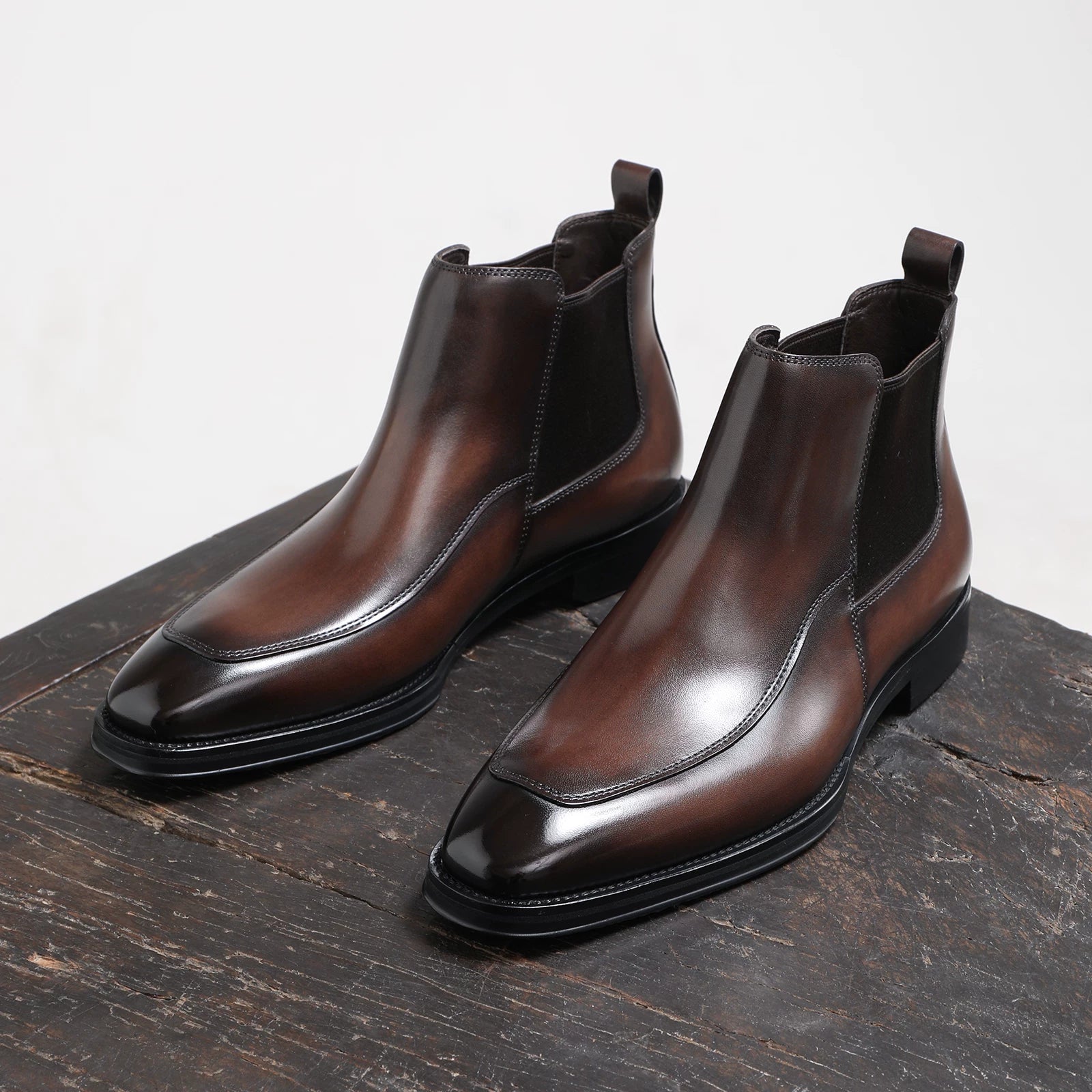 Men's Genuine Leather Martin Boots, Handmade, Business