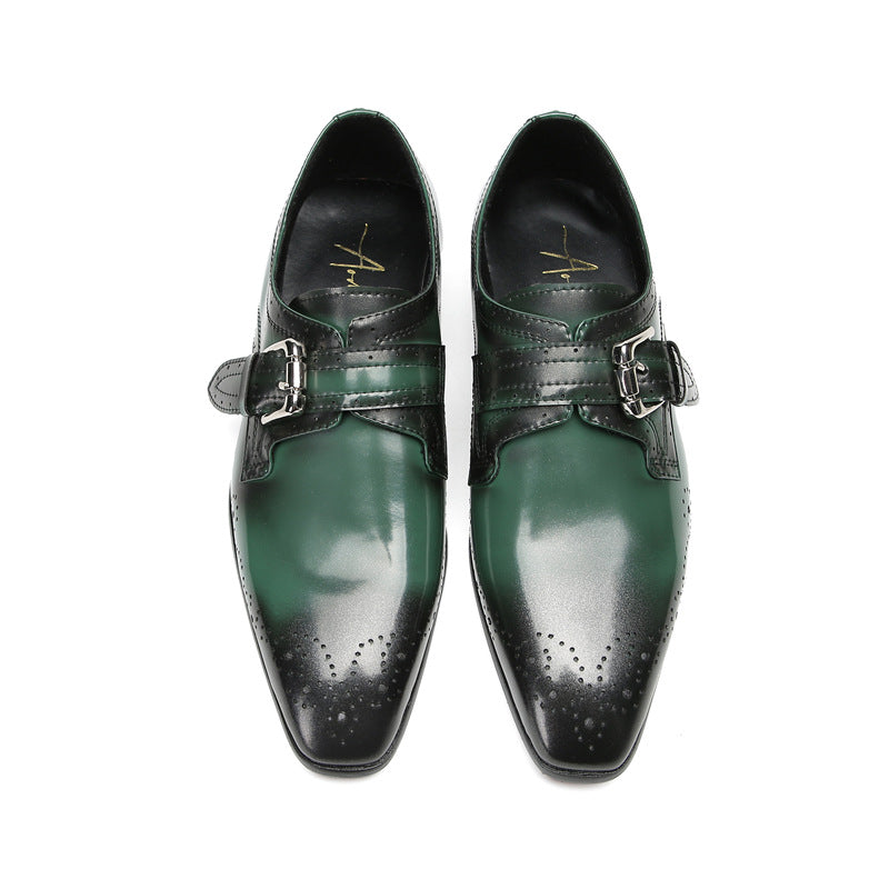 Men's Leather Oxford Formal Shoes – Business, Wedding – Style 54