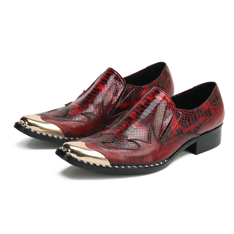 Doudou shoes men's cowhide 2023 new slip-on slip-ons casual brand Korean leather shoes British driving trendy shoes