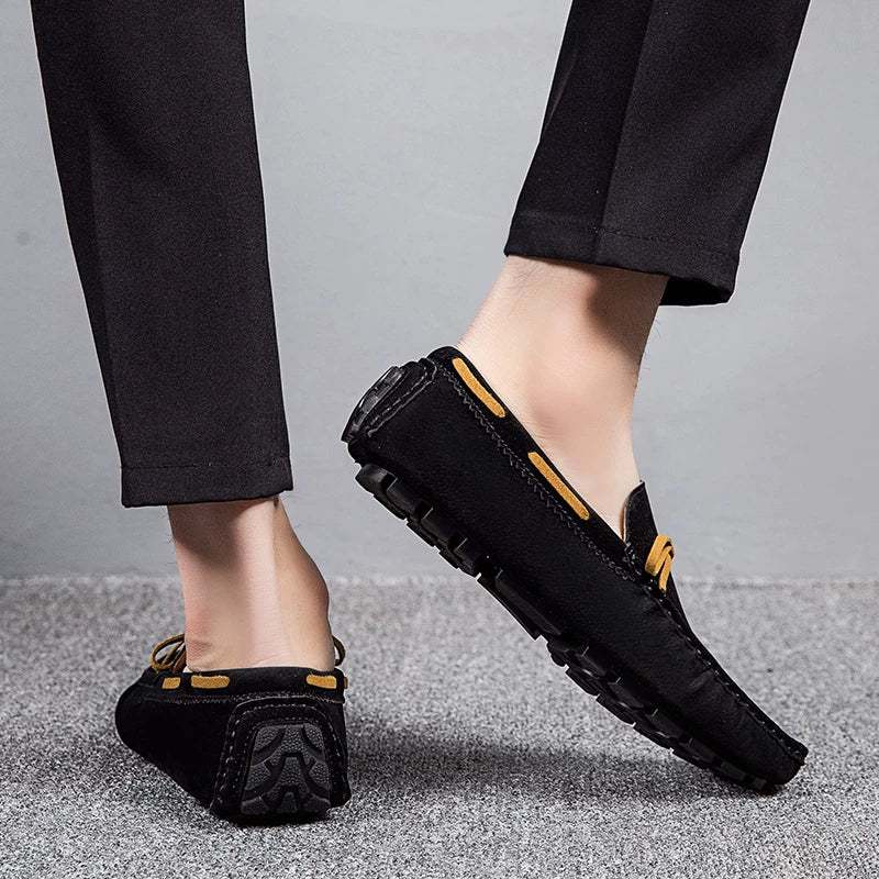 Men's Suede Loafers, Breathable