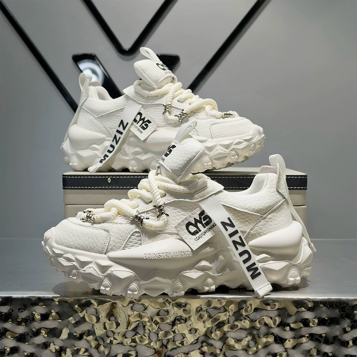 Men's Height-Increasing Retro Chunky Dad Sneakers 2026 Summer