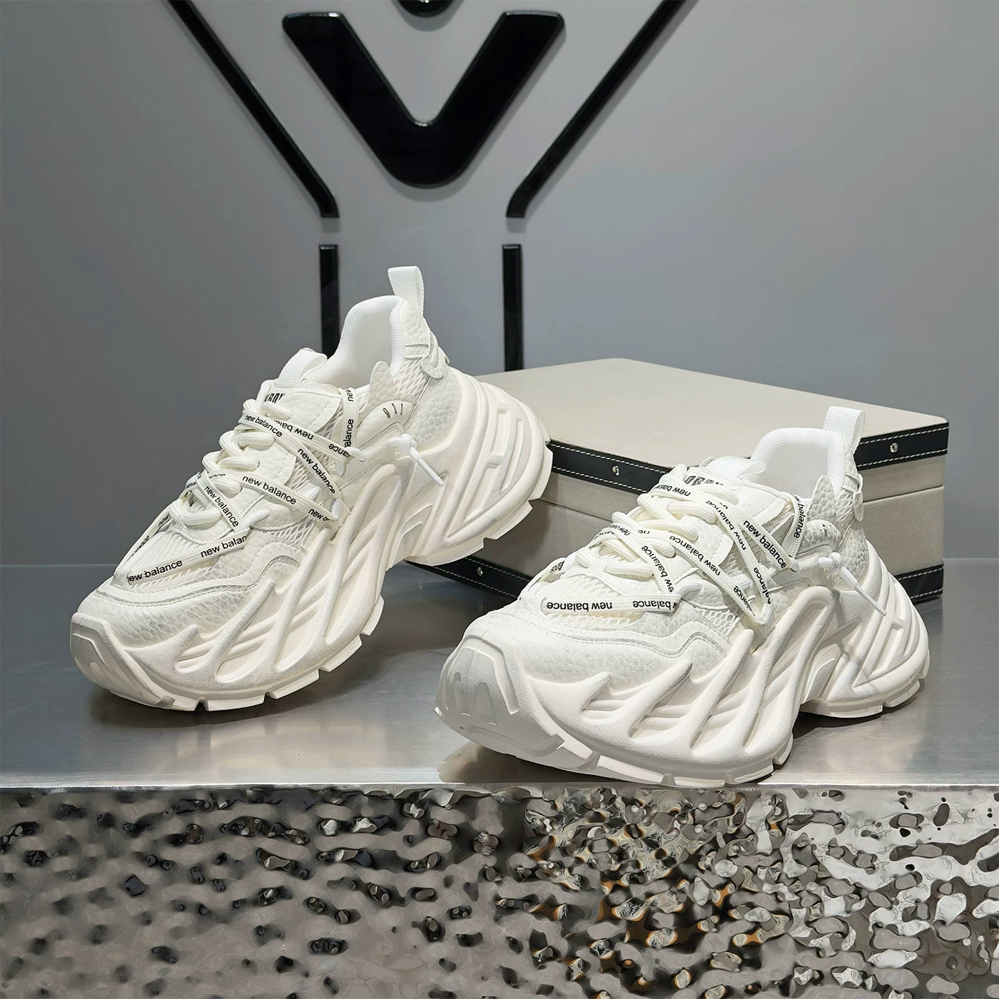 Men's Height-Increasing Platform Breathable Mesh Chunky Dad Sneakers Summer