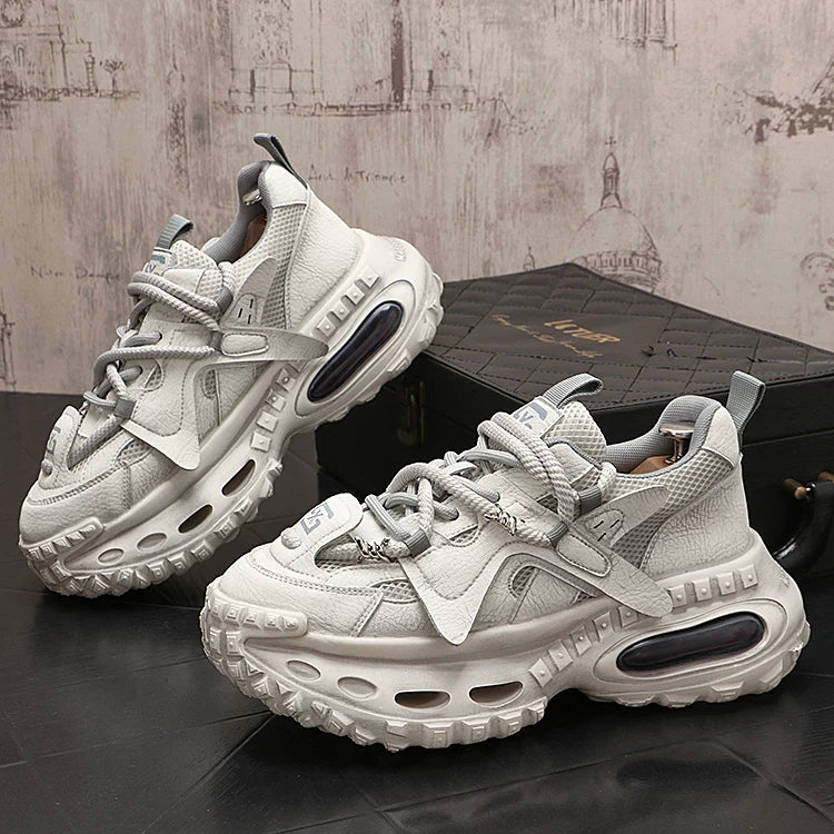 Men's Height-Increasing Platform Shock-Absorbing Trendy Chunky Dad Sneakers 2026 New