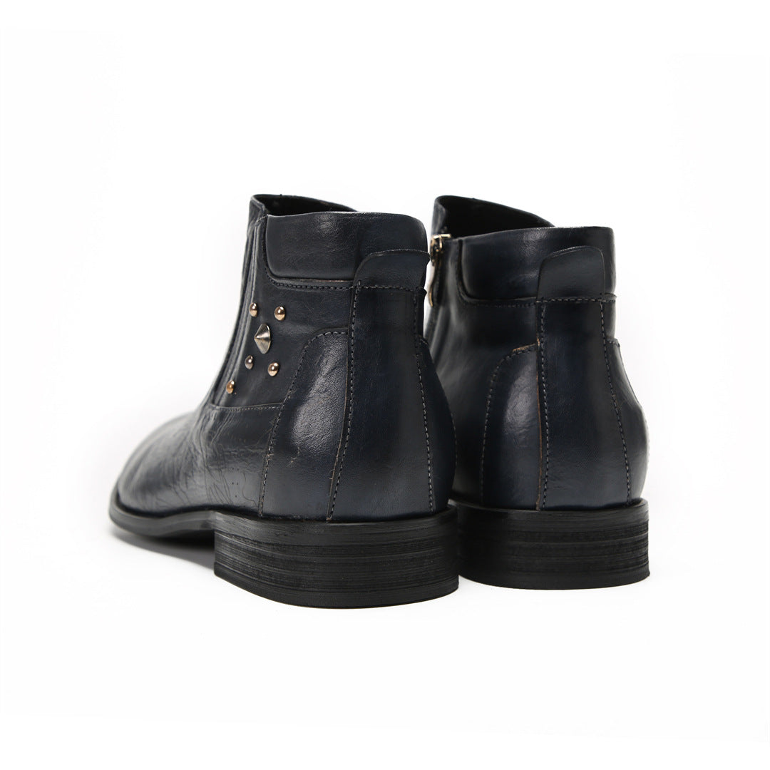 Men's Leather Chelsea Boots – Business, Handmade – Style 13