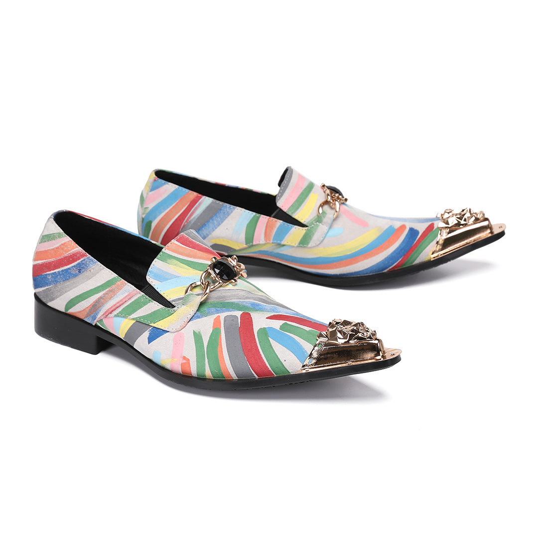 Men's Leather Shoes – Platform, Retro