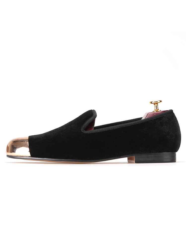 New British Style Metallic Sequin Loaf Men's Shoes European and American Large Size Velvet Lazy Shoes Trendy Low-top Shoes