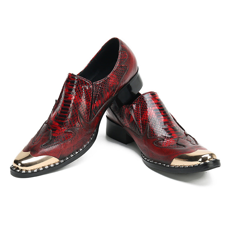 Doudou shoes men's cowhide 2023 new slip-on slip-ons casual brand Korean leather shoes British driving trendy shoes