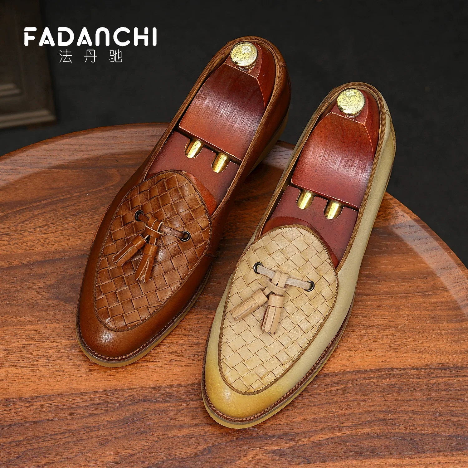Men's Genuine Leather Loafers, Breathable, Slip-On