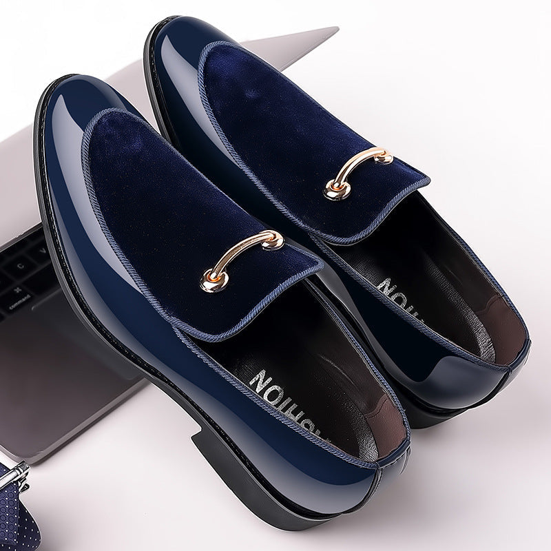 Men's Red Leather Casual Shoes – Wedding – Style 89