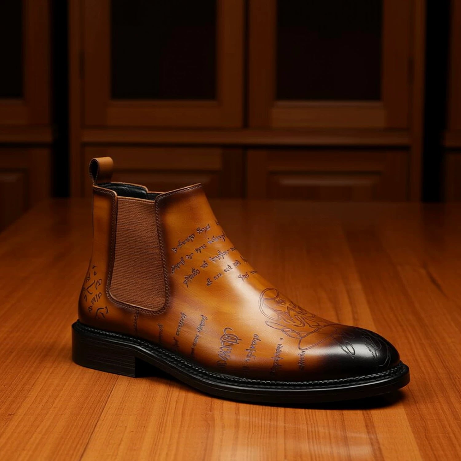 Men's Genuine Leather Martin Boots, British Style