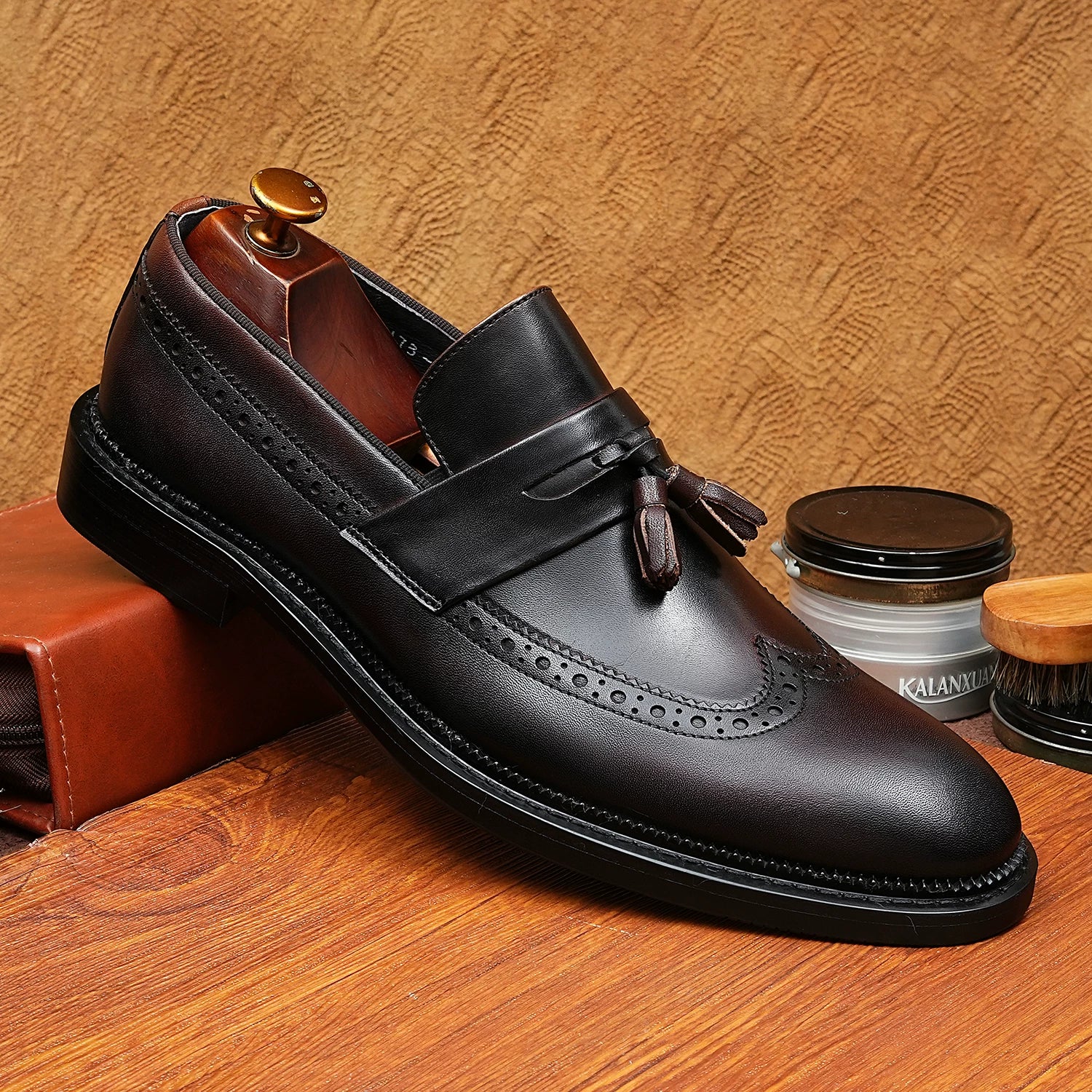 Men's Loafers, Slip-On, British Style