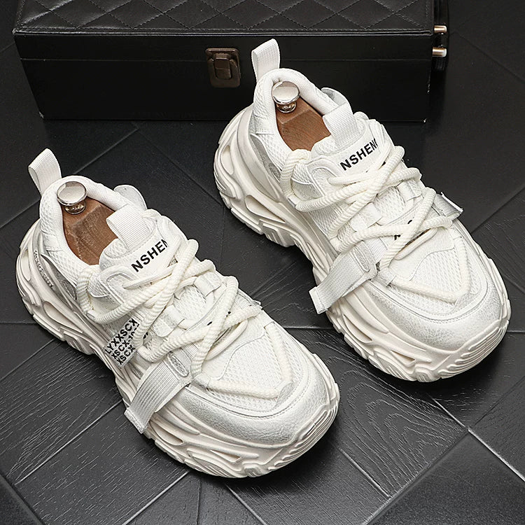 Men's Platform Breathable Retro Trendy Chunky Dad Sneakers 2026 New